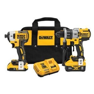 DEWALT 20V MAX POWER DETECT XR 12In Hammer DrillDriver & Impact Driver Kit